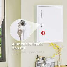 Bathroom Vanities & Medicine Cabinets - 白色 + 鋼鐵 - 查看 3