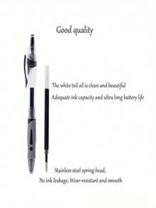 Retractable Gel Ink Ballpoint Pen Set Black/Red/Blue Ink Ballpoint Pens Black Exam Use Suitable For School, Office And Home Business Back To School - Sets - View 6