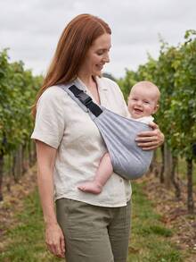 HAPPY WALK 1pc Baby Advanced Simple Baby Carrier, No Complicated Adjustment Needed, Easy And Quick To Use - Upgraded Simple Baby Carrier - Grey - View 8