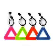 1pc Multicolor Optional Bicycle Seat Reflective Triangle Sign, Hanging Cycling Reflective Plate, Night Riding Warning Sign - A - View 3