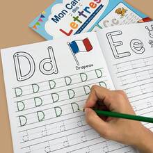 Children's French Alphabet & Number Handwriting Practice Workbook Set, Classroom Early Education Teaching Materials, Handwriting Skill Practice, Teacher Supplies - French Alphabet Books - View 6