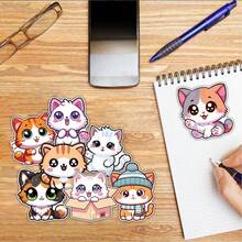 8pcs Cat DIY Creative Puzzle Stickers - Vibrant Rewards For Laptop, Water Bottle, Phone And Skateboard - Engaging, Reusable, Adding Fun Personal Style To Your Gadgets - Multicolor - View 10