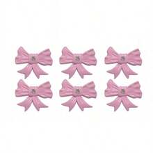 12pcs/8pcs/6pcs/4pcs Pink Bow Drawer Pulls, Children's Room Decor, Decorative Pulls With Screws, Suitable For Baby Bedroom Wardrobe Cabinet - Multicolor - View 10