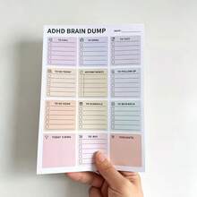 50pcs Tear-Off Planner, Macaron Color Organizer, Task Classification Planner, Suitable For Self-Planners, Planners, Self-Managers And Personal Organizers - Rectangle - View 7