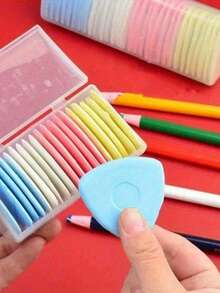 Tailor's Chalk Fabric Marking Chalk Sewing Tools Marking Chalk With Storage Box For Sewing Marking (10pcs) - Colored Chalk - View 5