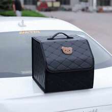 Car Trunk Storage Box Leather MultifunctionalVehicle Foldable Storage Box Organizer Car InteriorAccessories - Multiple Styles - View 9