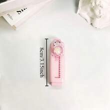 1/2/4pcs Random Color Creative Cute Sequin Turtle Push-Pull Eraser, Fashionable Non-Staining Design, Durable And Sturdy, Student , First Day Of School - Multicolor - View 3