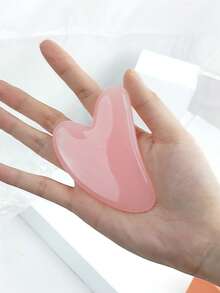 Natural Jade Gua Sha Massage Board, Rose Quartz Gua Sha Board, Jade Facial Massage Tool, Suitable For Facial, Neck, Back And Body Gua Sha Massage - Multicolor - View 10