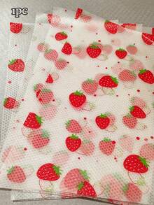 Waterproof Refrigerator Mat, 3 Mixed Colors - Moisture-Proof, Non-Slip, Washable And Reusable, EVA Material, Featuring Novel Strawberry, Lemon, Cherry Patterns, Suitable For Refrigerator, Drawer, Shoe Cabinet, Kitchen Cabinet Decoration - Multicolor - View 13