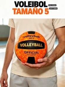 Vóleibol Camuflaje Talla 5, Vóleibol Suave de PU Resistente al Desgaste para Entrenamiento Interior y Exterior, Pelota Deportiva para Principiantes - A - Ver 4