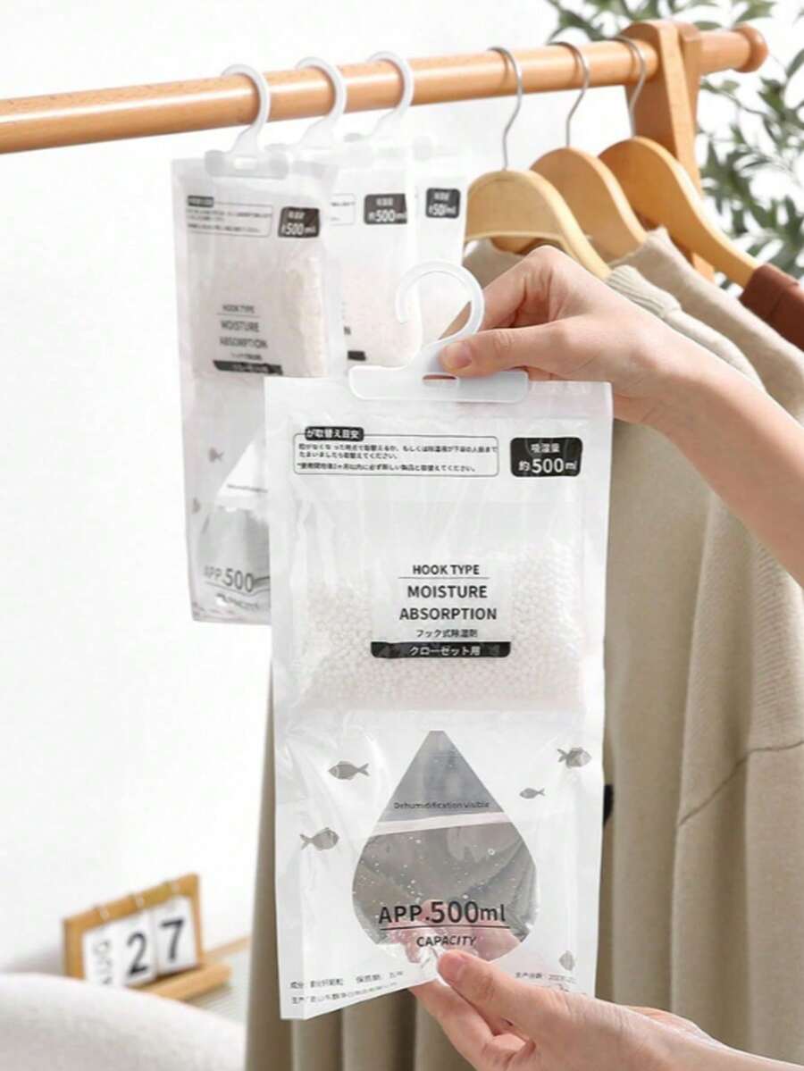 10/5/3pcs Large Capacity Dehumidifier Bags, Non-Electric Moisture Absorbent Desiccant, Suitable For Wardrobe, Home, Closet Clothes, Shoes, Bedroom, Bathroom, Basement, Reusable, Suitable For Humid Weather, Used For Storage Boxes - View 1