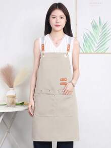 1pc Personalized Valentine's Day Apron, Customized Apron, Kitchen Apron, Cooking Apron, Durable Couple Work/Cooking Apron, Adjustable Neck Strap With 1 Towel Pocket, Suitable For Mother's Day/Father's Day Gift, Unisex, Anniversary Gift - Multicolor - View 16