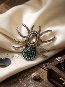 Halloween Rhinestone Spider Brooches For Women Unisex Creativity Animal Pins Party Jewelry Unique Fashion Accessories Friends Gatherings Holiday Gifts - Spider - View 30