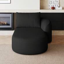 Y168-R-SLEEPER-BLACK Right-Sleeper Black - Black - View 2
