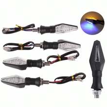 4 pares de Pisca Seta Para Moto De Led  Universal Com Traseira Led Lightes - A - Visão 7