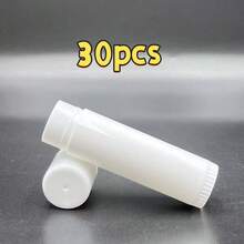 50/30/10/1pc Transparent Empty Twist-Up Tubes, 5g Plastic DIY Containers For Lipstick, Lip Balm And Solid Perfume. Multi-Purpose Cosmetic Accessories, Economical And Ideal Christmas Gift For Women. - Multicolor - View 8