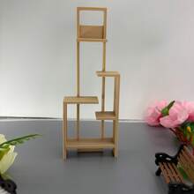 1:12 Minimalist Miniature Display Stand, Model House Mini Storage Rack, Home Office Desktop Decor, Fairy House Mini Tiered Display Rack, Figurine Small Ornament Display Stand, Miniature Furniture Model Decoration Storage Ornament, Miniature Scene Accessories, Photo Frame/Potted Plant Prop Display Rack - Miniature Display Shelf - View 11