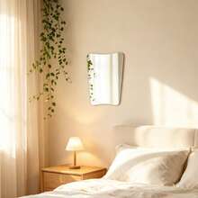 1pc Asymmetrical Wavy Full-Length Wall Mirror, High-Definition Acrylic Mirror, Room Decor Home Decor Living Room Decor Mirror, Cloud-Shaped Decorative Mirror Suitable For Bathroom Bedroom Living Room - 2mm - View 9