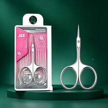 JSS. JSS Brand Professional Nail Salon Curved Head 6-Sided Open Dead Skin Eagle Claw Cuticle Nipper, Ultra-Thin Ultra-Sharp Russian Style Dead Skin Scissors - Silver - View 7
