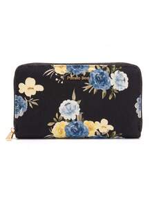 Pomelo Best Women Floral Canvas Zipper Wallet RFID Blocking 12 Card Slots 5 Bill Slots Coin Pocket Large Capacity Long Purse,Small Wallets For Women - Multicolor - View 13