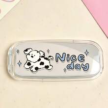 Simple Ins Minimalist Freshness Mirror Mobile Phone Stand Back Cover Transparent New Year Laughing Mirror Heart Sticker Style TV-Tracking Mobile Phone Desktop Cartoon Animal Foldable Small-Scale Limited-Release Phone Case Hanger Item Mobile Phone Accessory Mobile Phone Hanger Cord - Multicolor - View 8