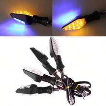 4 pares de Pisca Seta Para Moto De Led  Universal Com Traseira Led Lightes - A - Visão 1