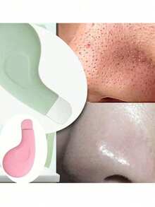 3/2/1pc Manual Blackhead Remover, Blackhead Cleaning Tool, Blackhead Scraper, Deep Pore Cleansing Scraper, Blackhead Extractor, Skin Cleaning Tool, Beauty Care, Salon Grade Use, Manual Pore Cleaner - Multicolor - View 2