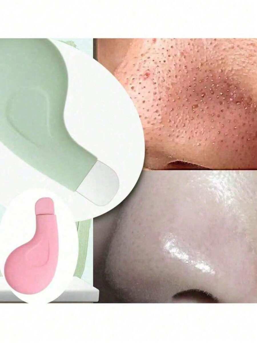 3/2/1pc Manual Blackhead Remover, Blackhead Cleaning Tool, Blackhead Scraper, Deep Pore Cleansing Scraper, Blackhead Extractor, Skin Cleaning Tool, Beauty Care, Salon Grade Use, Manual Pore Cleaner
