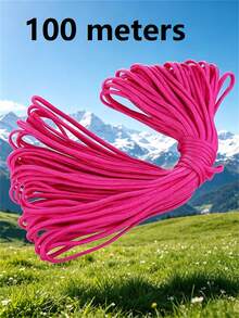 10M/50M/100M Nylon Paracord, 4mm 7-Strand - Non-Elastic Woven Rope, Suitable For Outdoor Training, Camping And DIY Activities - Multicolor - View 19