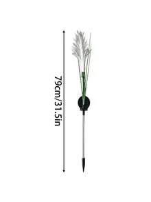 Solar Powered LED Artificial Reed Garden Light, Swaying Fiber Optic Reed Floor Lamp, Waterproof, Suitable For Garden, Yard, Pathway, Plant Decoration, Solar Garden Light, Holiday Party Gift, Christmas - One Size - View 10