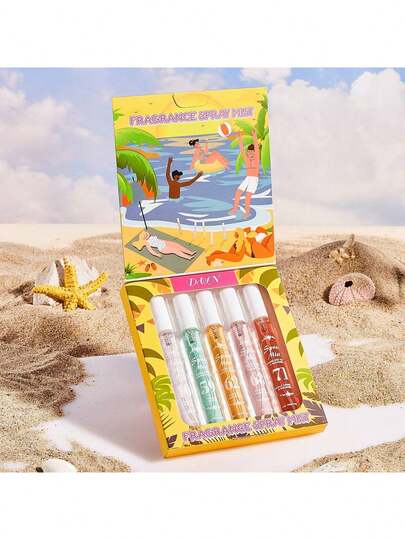 1PC Portable Brazilian Fragrance Spray, Long Lasting Fresh Essential Oil Scent, Random Vanilla Coconut Floral Citrus Woody Aquatic Aroma, Elegant Daily Accessory For Party Holiday Gift