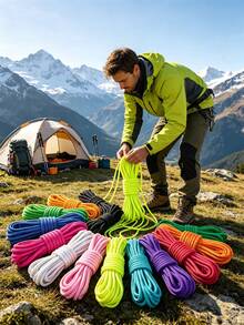 10M/50M/100M Nylon Paracord, 4mm 7-Strand - Non-Elastic Woven Rope, Suitable For Outdoor Training, Camping And DIY Activities - Multicolor - View 12