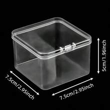 Transparent Plastic Storage Box With Multiple Small Compartments - Bead Storage Box With Hinge Flip Lid Design, Rectangular Plastic Material, Convenient For Storing Various Beads; Perfect For DIY Handmade Jewelry, Nail Art, Bracelet Making, Ideal Storage Tool For Jewelry Crafting, Also An Excellent Choice For Valentine's Day Gifts And Women's Gifts. - A - View 10