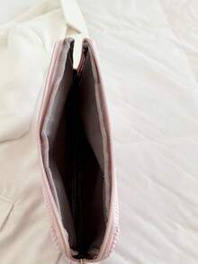 Funda de portátil de lujo minimalista de unicolor, bolsa de almacenamiento para portátil y tableta de varios tamaños, bolsa para ordenador - Rosa Pálido - Ver 8