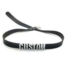 Personalized Custom Punk PU Leather Letter Waist Chain Belly Chain, Personalized Name Buckle Belt Body Jewelry, Cosplay Halloween - Multicolor - View 8