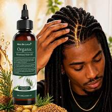 1 Bottle 120ml Organic Rosemary Hair Oil, Infused With Rosemary Extract And Multiple Plant Oil Ingredients, Lightweight And Easy To Apply, Non-Greasy And Non-Sticky, Suitable For Dry, Frizzy, Curly, Wavy, Straight And Chemically Treated Hair Daily Care, Helps Nourish Scalp And Hair Strands, Improves Dry And Messy Appearance, Enhances Softness, Smoothness And Natural Shine - Organic Rosemary Hair Oil - View 3