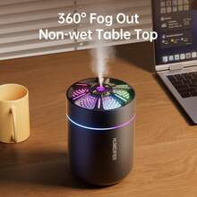 Pelembap Diffuser Minyak Esensial Mini USB untuk Mobil, Rumah, Kamar Tidur, Diffuser Kabut Udara dengan Suara Rendah - 1PC - View 6
