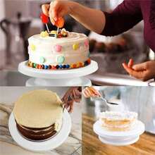 This 6-Piece Cake Decorating Tool Set Includes One Stainless Steel Scraper, One PP Material Scraper And One Cake Turntable. It Is Reusable And Suitable For Making Homemade Desserts, Cakes And More, Making It A Kitchen Essential. - View 8
