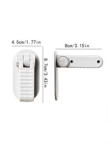 1pc Easy Install Pet Door Handle Safety Lock, Universal Plastic Door Latch, Drill-Free Security Locking System, No Electricity Or Battery Required - A - View 6