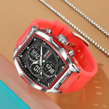 SKMEI 2601 Jam Tangan Analog Quartz Pria, Kronograf Olahraga, Tahan Air, Jam Tangan Digital Quartz dengan Dial Besar dan Tali Silikon - Satu-Ukuran - View 6