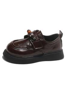 Girls' Mary Jane Shoes 2026 Autumn New Vintage Fashion Lightweight Breathable Performance Princess Shoes For Kids Soft Sole Non-Slip - Brown - View 7