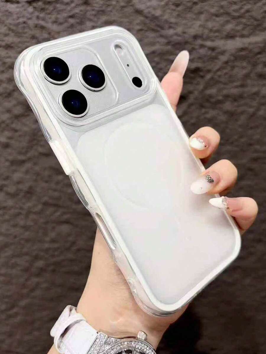 Matte Wavy 2-In-1 Soft Shell Phone Case Compatible With Apple 17 Pro Max, 17 Pro Protective Cover, 17 Heat Dissipation, 16 Pro Max Bare Metal Feel, 15 Pro Full Coverage, 14 PM Titanium Gray, 13 - Multicolor - View 1