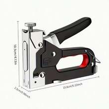 1 buah Pistol Stapler Manual Tugas Berat 4-in-1, Kekuatan Stapler yang Dapat Diatur, untuk Menstapel Furnitur, Pelapis, Pengerjaan Kayu, Perbaikan, Dekorasi Material, Alat Penting untuk Penggemar DIY, Hadiah Liburan Praktis untuk Ayah/Pacar - MultiWarna - View 8