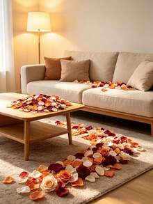 100/200/500/1000pcs Autumn Color Artificial Rose Petals, Suitable For Romantic Proposal And Confession, Gift Box Filling, Flower Basket Decoration, Aisle Scattering, Birthday, Graduation Ceremony, Wedding, Party And Halloween Decoration - Multiple Styles - View 10