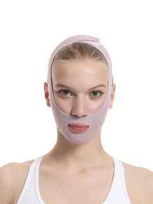 1pc Women's Face Mask, Face Lift Mask, Sleep Face Band, Comfortable Face Strap, Suitable For Daily Wear, Back To School Season - Lilac Purple - View 8