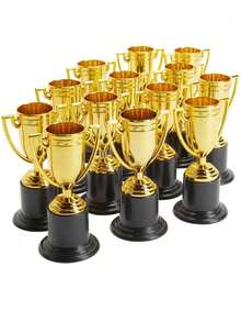 Piala Kecil Peringatan Penghargaan, Piala Juara Plastik Imitasi Emas, Cocok Untuk Penghargaan Siswa, Kompetisi Olahraga, Pertunjukan Panggung, Permainan Orang Tua-Anak, Acara Tahunan, Kompetisi Kelas, Penghargaan Pesta, Halloween, Natal - Berbagai gaya - View 5