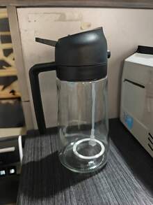 1件 2合1玻璃橄欖油分裝瓶兼烹飪噴霧瓶，16盎司深綠色高級玻璃油瓶，多功能廚房工具，適用於燒烤、露營車與居家廚房 - 查看 17