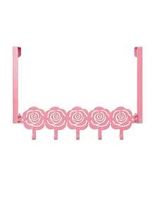 Cute Door Hook, Cartoon Cat Shaped Hanging Rack, No-Drill Metal Door Storage Rack, Suitable For Bedroom Storage - Multicolor - View 7