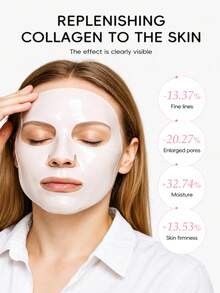 1/5/10PCS Sakura Collagen Essence Mask - Anti-Aging, Moisturizing, Whitening, Firming, Smoothing Fine Lines, Shrinking Pores, Brightening Skin Tone, Suitable For Summer, Christmas Gift Box, Can Be Used For Makeup And SPA - Multicolor - View 11