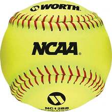 4 Pack 12" Yellow Practice Slowpitch Softballs - 1 - View 1